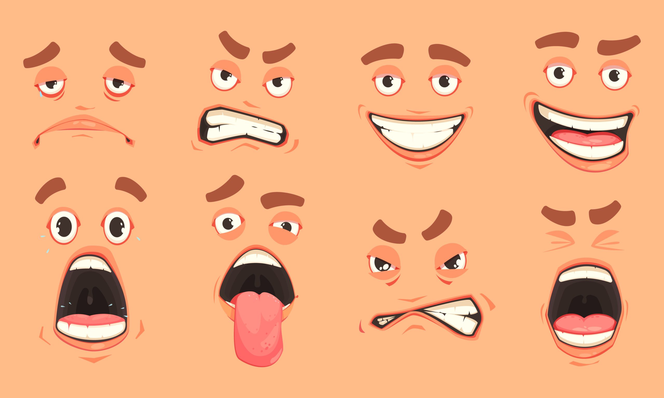 use of facial expressions in presentation