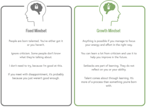 Fixed vs growth mindset